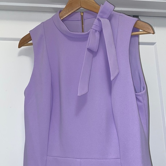 💐NWT! Lavender CALVIN KLEIN Sleeveless Tie Neck Jumpsuit - Size 10 - Picture 2 of 7